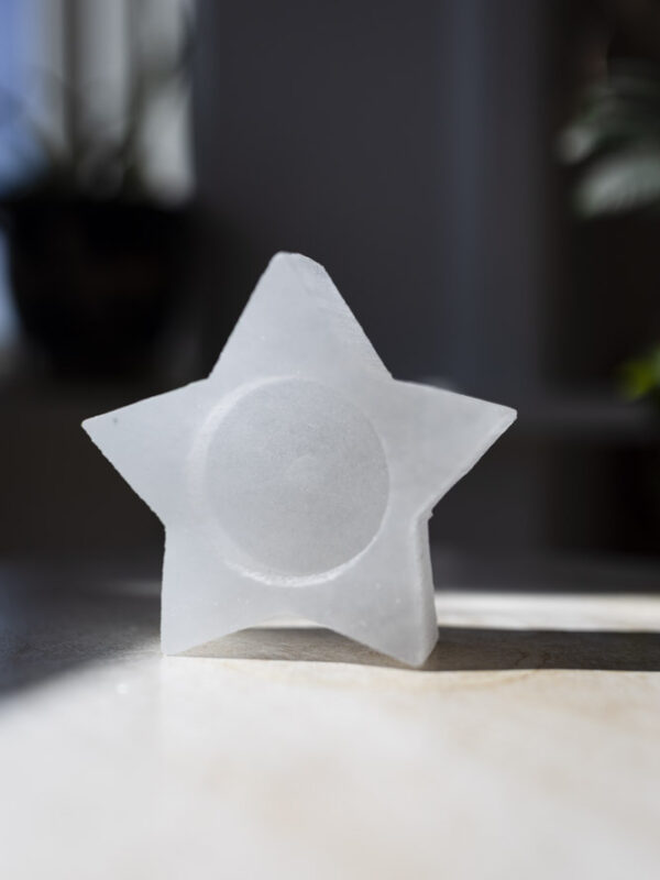 Selenit Stjerne fyrfadsstage