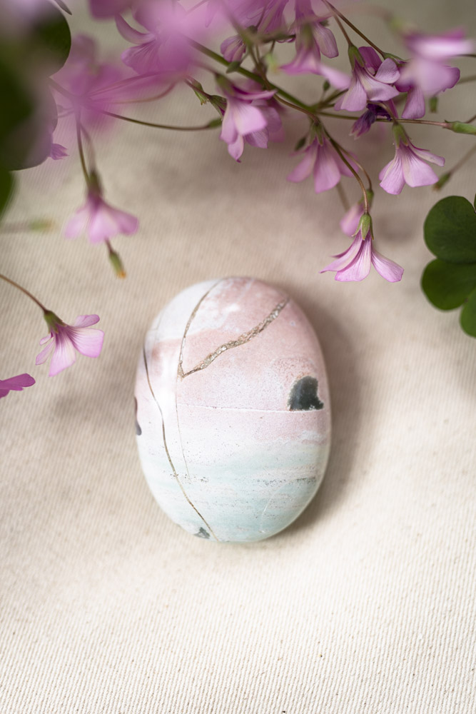 Unicorn Jaspis palmstone for eventyr, magi og glæde